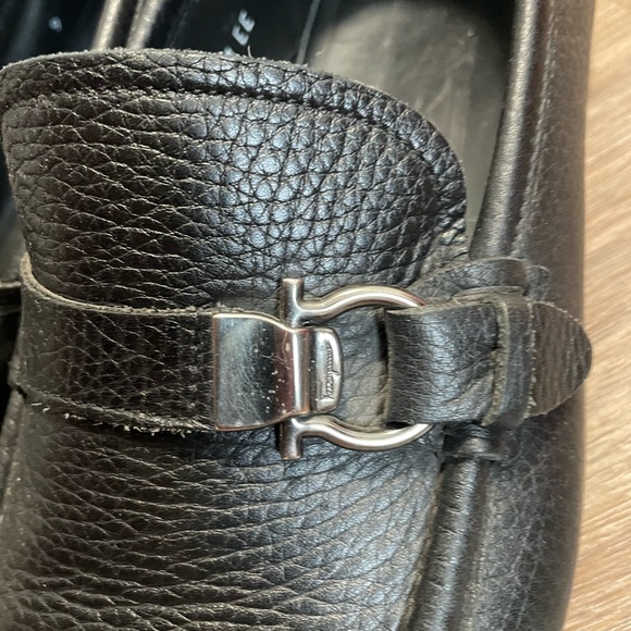 Salvatore Ferragamo black leather loafer main image 6